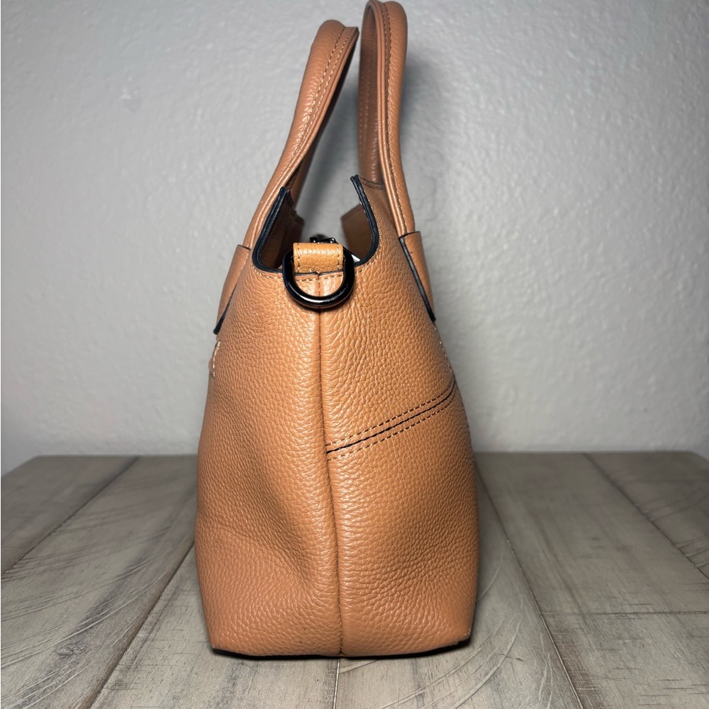 Kattee Tan Cowhide Leather Handbag - Picture 7 of 9